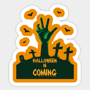 Halloween Is Coming Sticker